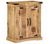 (Soldes d'hiver)Buffet - CLARENCE - Commode/Buffet de cuisine, 55x35x70 cm - Bois massif Mangue brut RUI5224