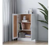 SOLDES D'HIVER®Meuble de rangement - Blanc Bibliothèque - CLARENCE - Pour salon - Blanc 82,5 x 30,5 x 115cm Bois d'ingénierie - 9005