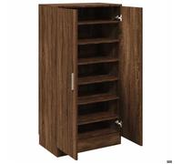 (SOLDES Février) Armoire à chaussures - Commode/cabinet couloir - avec étagères réglables - Chêne marron 55x35x108cm Bois d'ingénier