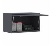 (SOLDES Février)Armoire murale pour garage - avec compartiments - Anthracite 60x33x35cm 2_5821185
