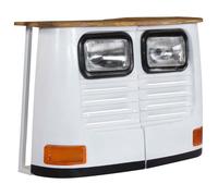 ""Soldes Flottants""Buffet Bas 1 PC SHIELD - grand stockage - Buffet de salon/commode - Bois de manguier massif Forme de camion Blanc