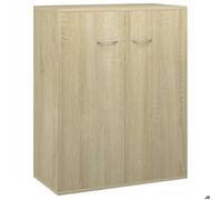 ""Soldes Flottants""Buffet Bas 1 PC SHIELD - grand stockage - Buffet de salon/commode - Chêne sonoma 60x30x75cm Bois d'ingénierie 6704