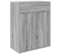 ""Soldes Flottants""Buffet Bas 1 PC SHIELD - grand stockage - Buffet de salon/commode - Sonoma gris 60x30x75cm Bois d'ingénierie 45436