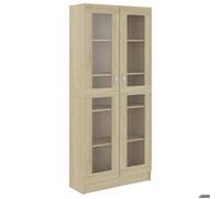 ""Soldes Flottants""Étagère d'escalier 1 PC - Armoire vitrine/Meuble Étagère - Chêne sonoma 82,5x30,5x185 cm Bois ingénierie - 5374