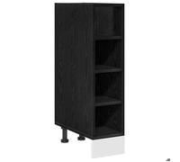 ""Soldes Flottants""Meuble de cuisine 1 PC - Cabinet/Meuble bas de cuisine - bas Chêne noir 20x44,5x81,5cm 5233157