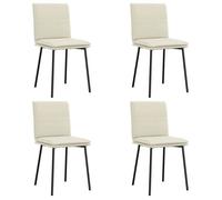 (SOLDES JUILLET)Chaises à manger 4 PCS - UU - Scandinave Fauteuil salon - Crème Velours FR13315353