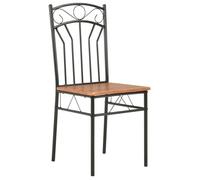 (SOLDES JUILLET)Chaises à manger 4 PCS - UU - Scandinave Fauteuil salon - marron MDF FR1281398