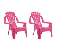 (SOLDES JUILLET)Chaises de jardin pour enfants 2 PCS - UU - Scandinave Fauteuil salon - rose 37x34x44 cm PP FR1364741