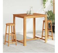 (SOLDES JUILLET)Tabourets de bar - UU - Chaise d'îlot - lot de 2 bois d'acacia massif FR144129