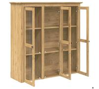 ""Soldes Moment""Buffet bas (1 pc) - YUYUE - Buffet/cabinet/commode - Meuble avec Portes en Verre BODO Marron miel M0_95011525