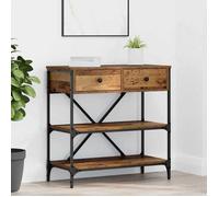 (SOLDES Nouvelle année）Classique Table console - avec tiroir - Marron 100x34,5x75cm bois FR26_05380888