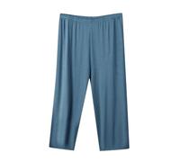 Soldes Pantacourt Femme Été Leger Taille Haute Pantacourt de Pyjama Femme Bas de Pyjama 3/4 Fluide Pants de Plage Pantalons 3/4 Grande Taille Pantalon Court pour Le Sport ou Dormir Loisir