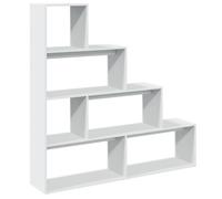 （SOLDES SEPT)Bibliothèque/Étagère pour livres - Séparation-division, Étagère séparatrice de pièce à 4 niveaux blanc