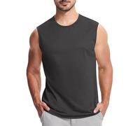 Soldes Tank Top Homme Sport Été Gilet sans Manche Hommes Musculation Tee Shirt Débardeur Col Rond Gym Sport Fitness T-Shirt Grande Taille Pas Cher Coupe Décontractée Debardeur Pas Cher