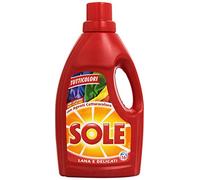 Sole Lessive pour lavage en machine et à la main, toutes couleurs avec agents protecteur de couleurs, laine et délicats, 16 lavages - 3 pièces de 1 L [3 L]