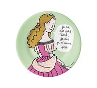 Soledad ASSIETTE À DESSERT PRINCESSE JE NE DIS PAS BERK Ø 20cm