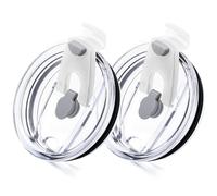 Soledea Lot de 2 couvercles de gobelet de 591 ml, couvercles de rechange compatibles avec les gobelets YETI de 4,6/58/750 ml, tasses de 700 ml et Lowball 2.0 Rambler de 290 ml, lot de 2 couvercles de