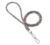 Soleebee Chaîne de téléphone portable universelle à porter autour du cou - Avec strass bling - Chaîne pour femme - Cordon de téléphone portable à accrocher - Compatible avec tous les smartphones,