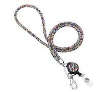 Soleebee Porte-cartes Avec Lanière en Strass Bling et Anneau Porte-clés en Cristal - Collier et Kit Pour Femme - Multicolore Avec Yoyo