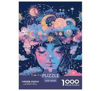 Soleil and Lune 1000 Pièces Puzzle pour Adulte Jeu D'Intelligence De l'art De La Décoration Moderne Adultes Enfants 70x50cm/1000pcs