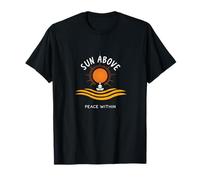 Soleil au-Dessus de la Paix dans Le Calme du Yoga T-Shirt