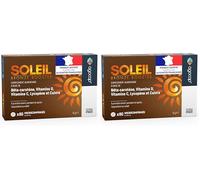 Soleil, Autobronzant Gelule. Accelerateur de bronzage avec Bêtacarotène, Sélénium, Lycopène, Vitamines. Autobronzant 80 comprimés activateur et preparation. Agocap (Lot de 2)