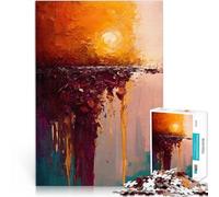 Soleil brûlant Puzzle 1000 pièces pour Adolescents Séjour Anti-Stress pour Tuer Le Temps Excellent Cadeau pour Les Jeux 38x26cm