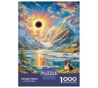 Soleil de Minuit Puzzle 1000 Pièces pour Adultes Et Adolescents De 14 Ans Et Plus, Jeu De Défi Intellectuel 70x50cm/1000pcs