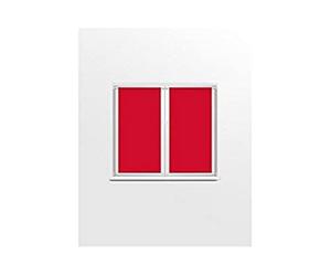 Soleil d'Ocre 042541 Dolly Paire de Brise Bise Polyester Rouge 45 x 90 cm