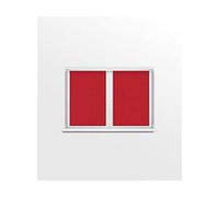 Soleil d'Ocre 043541 Dolly Paire de Brise Bise Polyester Rouge 60 x 90 cm
