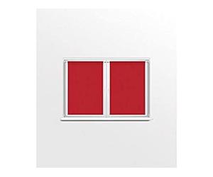Soleil d'Ocre 043541 Dolly Paire de Brise Bise Polyester Rouge 60 x 90 cm