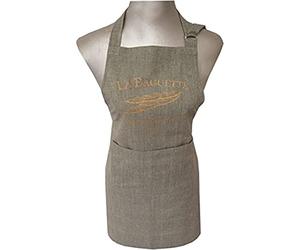 Soleil d'ocre 060692 BAGUETTE Tablier imprimé Coton Gris 60 x 80 x 1 cm