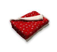 Soleil d'Ocre 512116 Coeur Plaid Polaire Imprimé Sharpa Polyester Rouge 160 x 120 cm