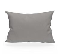 Soleil d'Ocre 554825 Taie d'oreiller Américaine Coton 57 Fils Gris Souris 75 x 50 cm