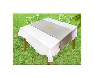 Soleil d'ocre 800692 Baguette Chemin de Table Coton Gris 40 x 140 x 1 cm