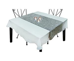 Soleil d'ocre 800753 Bella Chemin de Table Polyester Gris 40 x 140 x 1 cm