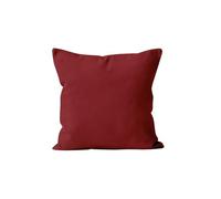 Soleil d'ocre, ALIX Coussin déhoussable Polyester Rouge 60x60 cm