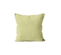 Soleil d'ocre, Alix Coussin déhoussable Polyester Vert Citron 40x40 cm