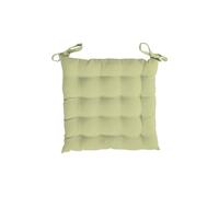 Soleil d'ocre, Alix Dessus de Chaise Capitonné, Polyester, Vert Citron, 40x5x40 cm