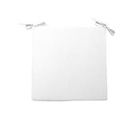 Soleil d'ocre, Alix Dessus de Chaise Imperméabilisé Outdoor Polyester Blanc 40x40x5 cm