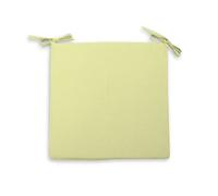 Soleil d'ocre, Alix Dessus de Chaise Imperméabilisé Outdoor Polyester Vert Citron 40x40x5 cm