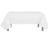 Soleil d'ocre, Alix Nappe 140x140 cm, Blanc, Polyester déperlant