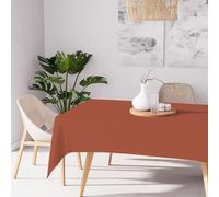 Soleil d'ocre, Nappe Anti-tâches Rectangle 140x240 cm Alix Corail
