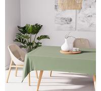 Soleil d'Ocre Nappe rectangulaire Alix – Anti-tâches, polyester, kaki, 160x270 cm