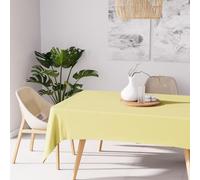 Soleil d'Ocre Nappe rectangulaire Alix anti-tâches polyester Vert citron 160x270 cm