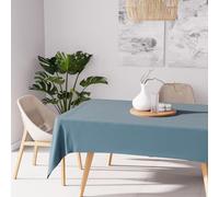 Soleil d'ocre, Alix Nappe Rectangle Anti-tâches, Polyester, Bleu Celadon, 160x270 cm