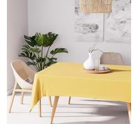 Soleil d'ocre, Alix Nappe Rectangle Anti-tâches, Polyester, Jaune radieux, 140x300 cm