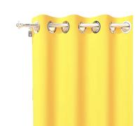 Soleil d'ocre, Alix Rideau à Oeillets, Jaune, Polyester, 135x180 cm