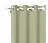 Soleil d'ocre, Alix Rideau à Oeillets, Kaki, Polyester, 135x250 cm