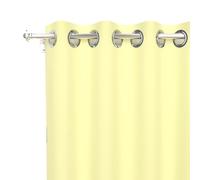 Soleil d'ocre, Alix Rideau à Oeillets, Vert Citron, Polyester, 135x250 cm